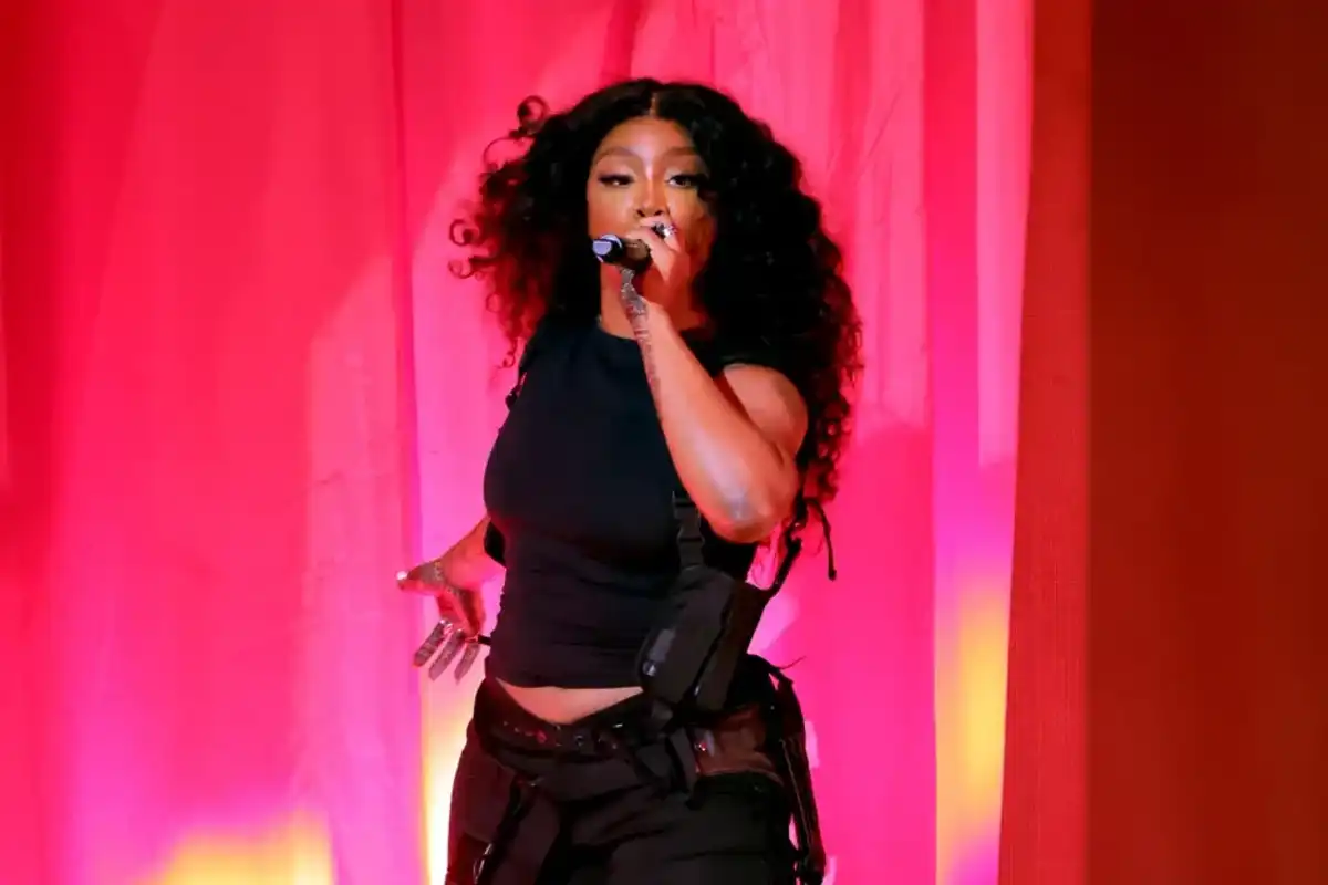 SZA performs onstage during the 66th GRAMMY Awards at Crypto.com Arena on February 04, 2024 in Los Angeles.