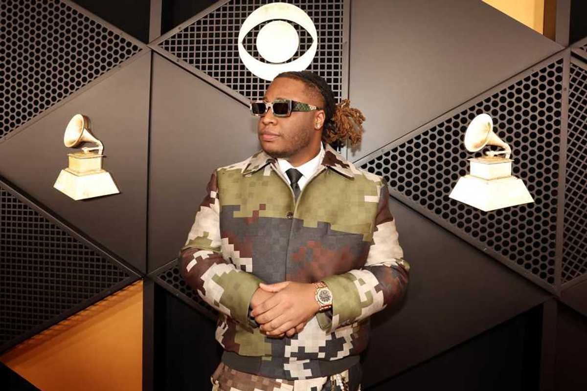 Tay Keith attends the 66th GRAMMY Awards at Crypto.com Arena on February 04, 2024 in Los Angeles, California.
