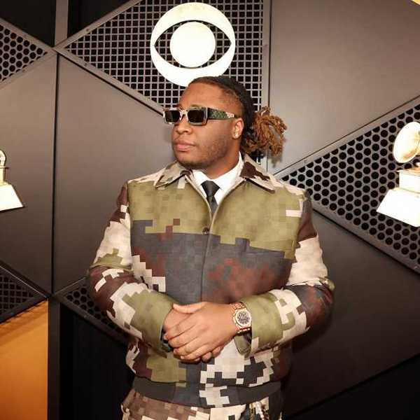 Tay Keith attends the 66th GRAMMY Awards at Crypto.com Arena on February 04, 2024 in Los Angeles, California.