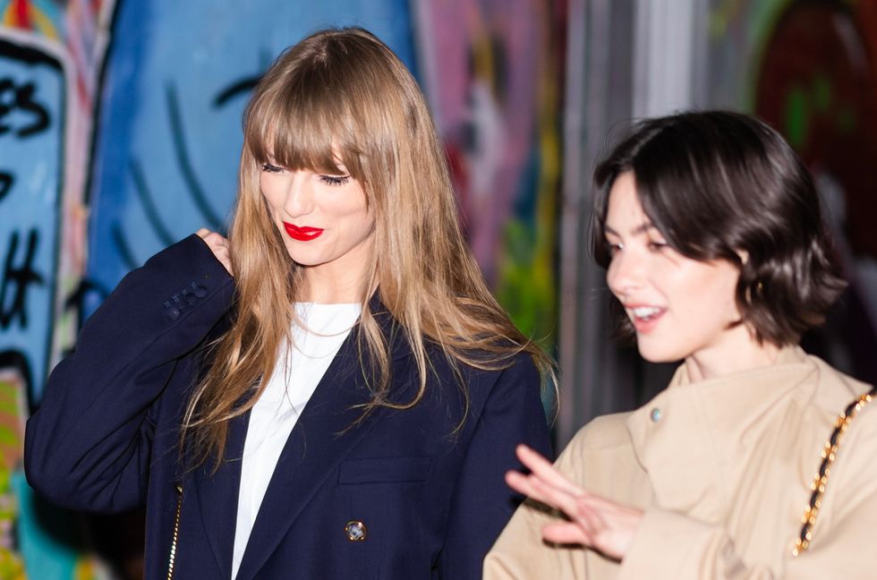 Taylor Swift and Gracie Abrams are seen in the Lower East Side on Nov. 13, 2023 in New York City.