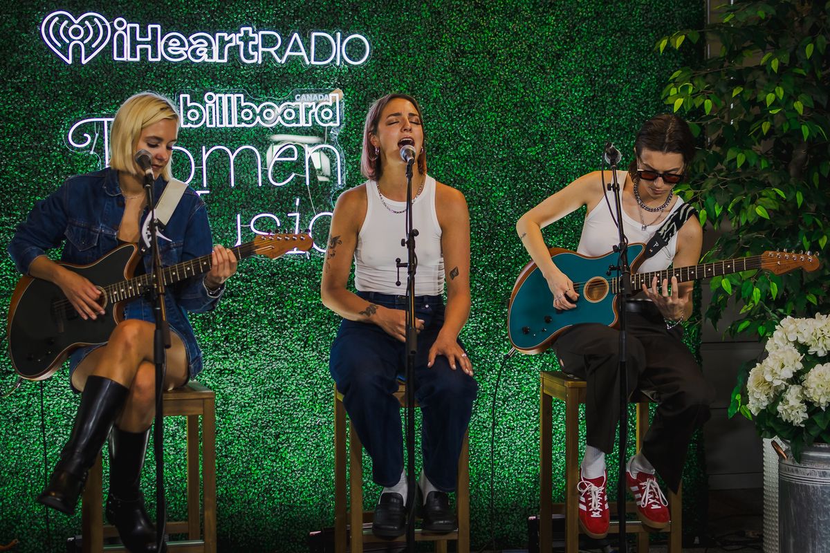 The Beaches performing at Billboard Canada's Women in Music Launch on June 5, 2024