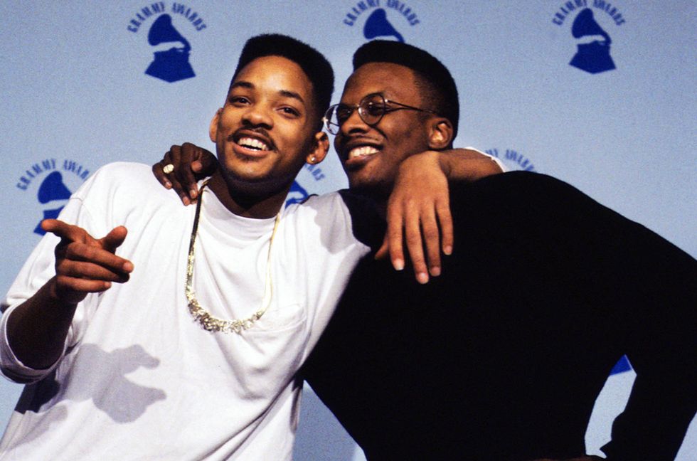 The Fresh Prince (Will Smith), left, and DJ Jazzy Jeff (Jeffrey A. Townes) at the 32 Annual Grammy Awards, Shrine Auditorium in Los Angeles on Feb. 21, 1990.