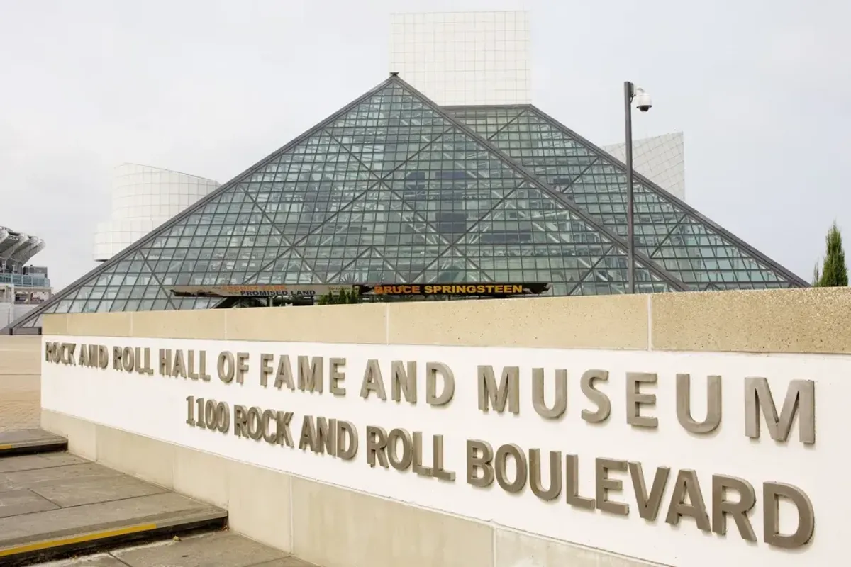 The Rock and Roll Hall of Fame Museum building, designed by architect by I. M. Pei, is seen in this 2009 Cleveland, Ohio.