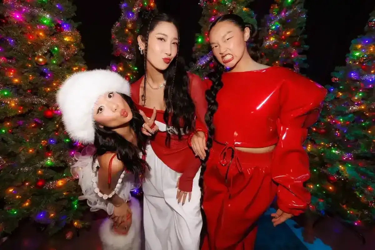 The singing voices of HUNTR/X from "KPop Demon Hunters, " REI AMI, Ejae and Audrey Nuna Backstage at the iHeartRadio 102.7 KIIS FM's Jingle Ball 2025 Presented by Capital One held at Intuit Dome on December 05, 2025 in Los Angeles, California.