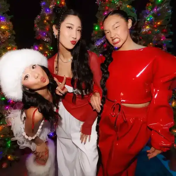 The singing voices of HUNTR/X from "KPop Demon Hunters, " REI AMI, Ejae and Audrey Nuna Backstage at the iHeartRadio 102.7 KIIS FM's Jingle Ball 2025 Presented by Capital One held at Intuit Dome on December 05, 2025 in Los Angeles, California.