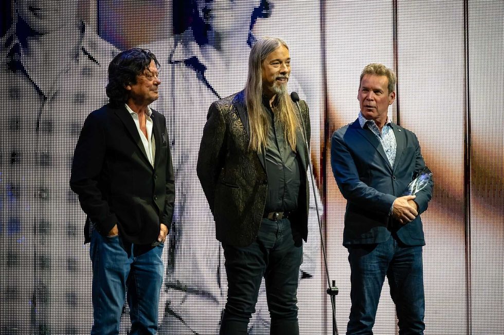 The Tragically Hip at the Canadian Songwriters Hall of Fame 2026 gala at Massey Hall in Toronto.