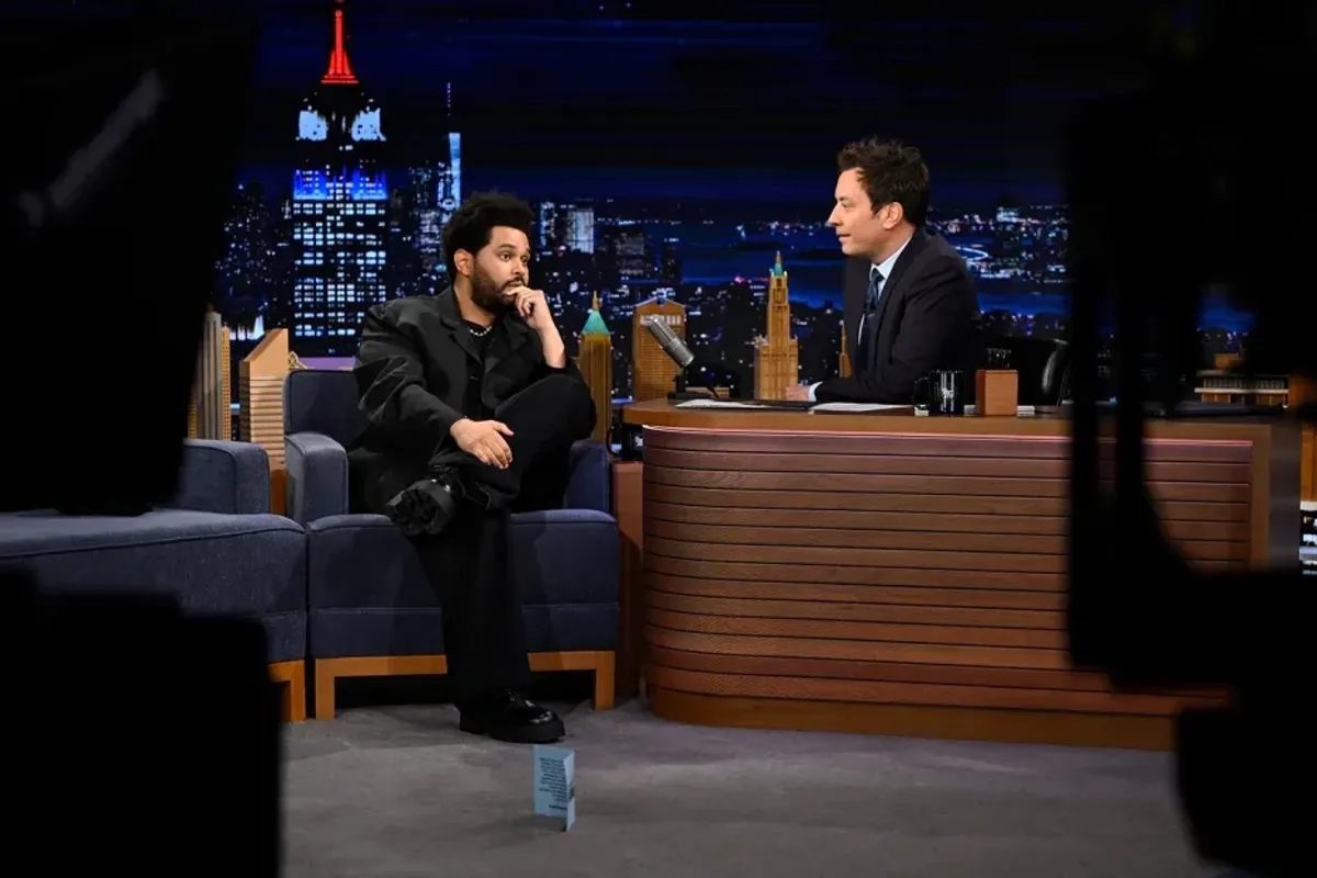 The Weeknd and Jimmy Fallon on 'The Tonight Show Starring Jimmy Fallon'