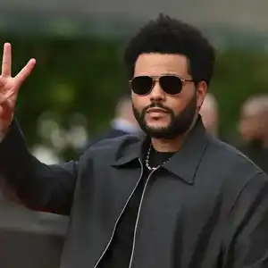 The Weeknd at the "Mission: Impossible – The Final Reckoning" U.S. premiere held at Lincoln Center Fountain Plaza on May 18, 2025, in New York.