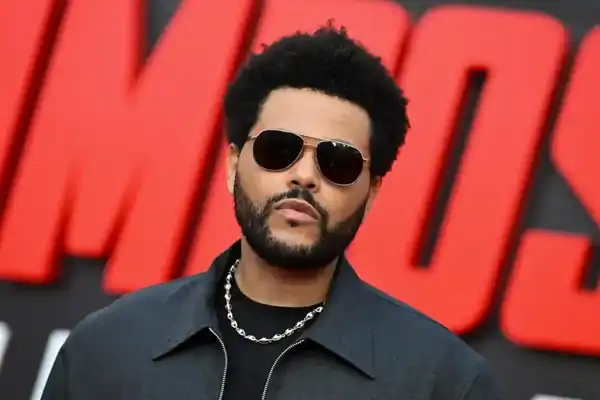 The Weeknd at the "Mission: Impossible – The Final Reckoning" U.S. premiere held at Lincoln Center Fountain Plaza on May 18, 2025 in New York, New York.