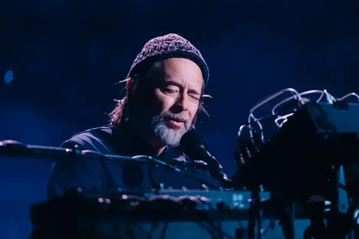 Thom Yorke performs at Sidney Myer Music Bowl on October 29, 2024 in Melbourne, Australia.