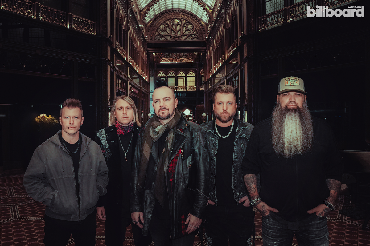 Three Days Grace photographed by Sanjay Parikh in Budapest, Hungary, on Nov. 12, 2025.