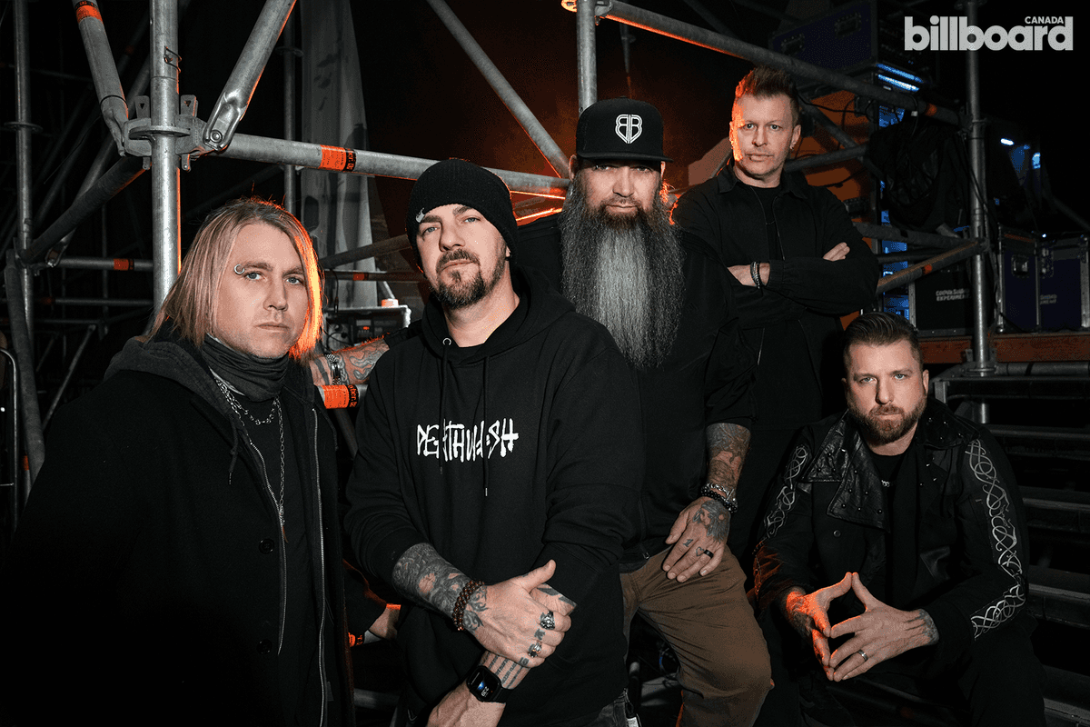 Three Days Grace photographed by Sanjay Parikh in Budapest, Hungary, on Nov. 12, 2025.