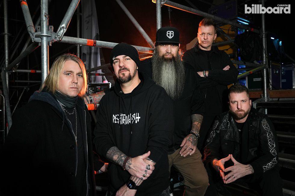 Three Days Grace photographed by Sanjay Parikh in Budapest, Hungary, on Nov. 12, 2025.