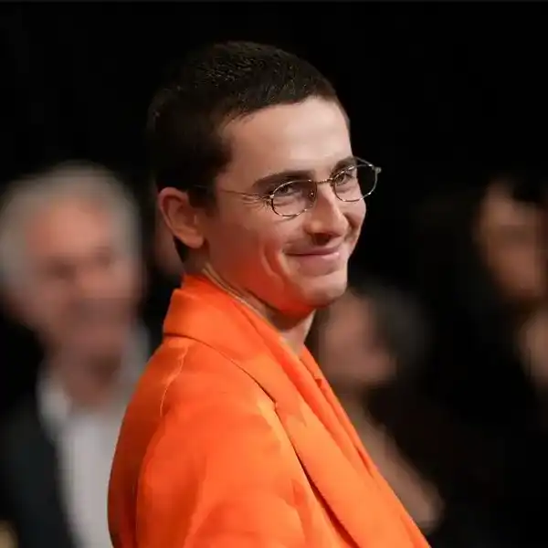 Timothée Chalamet at A24's "Marty Supreme" New York Premiere on December 16, 2025 in New York, New York.