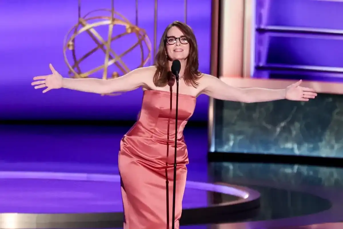 Tina Fey speaks onstage at the 77th Primetime Emmy Awards held at the Peacock Theater on September 14, 2025 in Los Angeles, California.