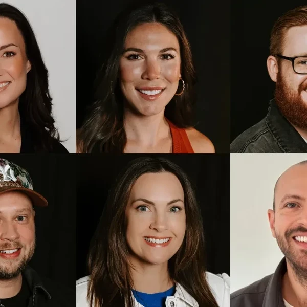 Top Row L-R: Brianne Deslippe, Amy Beard, Morgan Sweat. Bottom Row, L-R: Corey Brewer,, Jen Danielson, Alex Henderson
