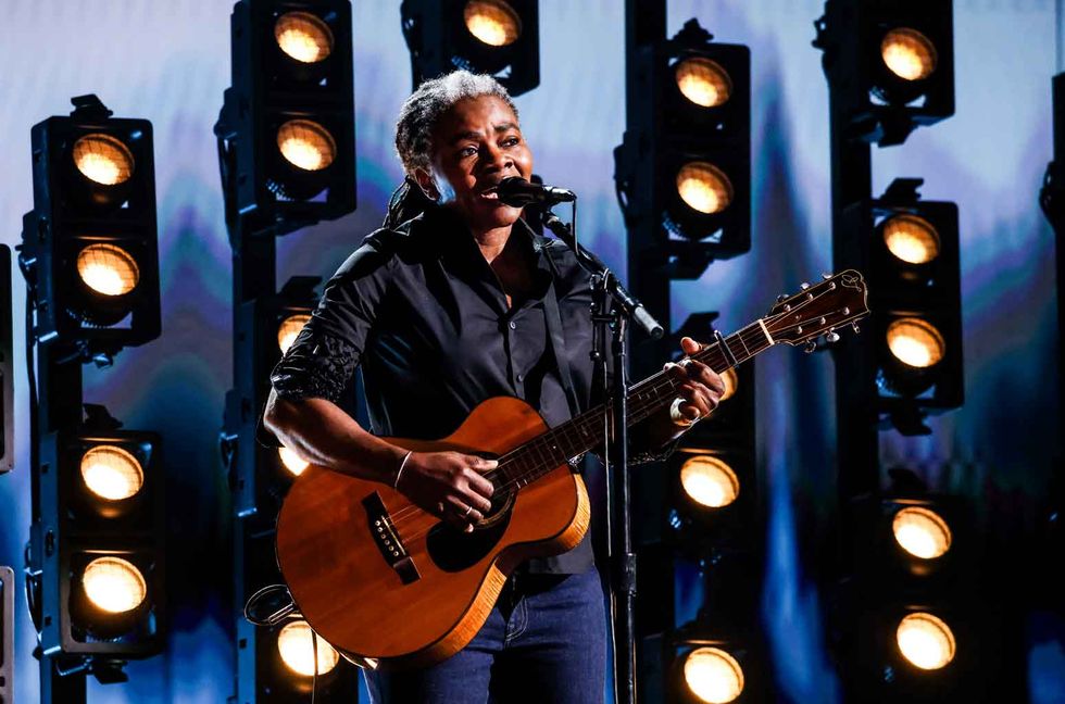 Tracy Chapman performs onstage during the 66th GRAMMY Awards on Feb. 4, 2024 in Los Angeles.