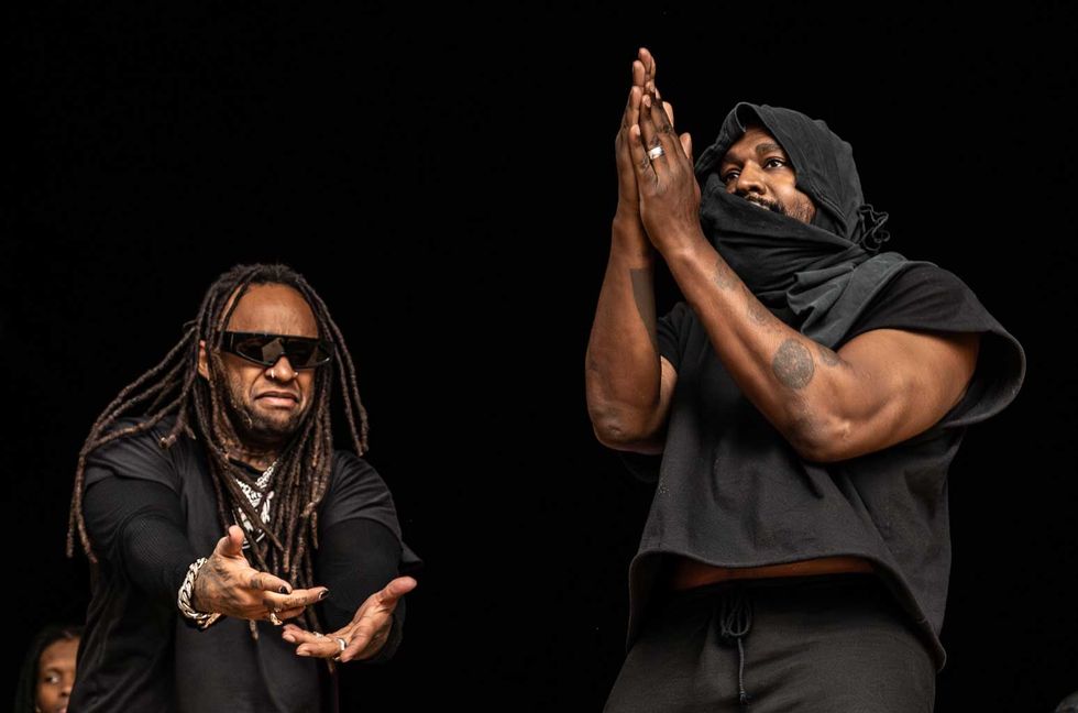 Ty Dolla $ign and Ye perform at the Vultures Listening Experience on Feb. 8, 2024.