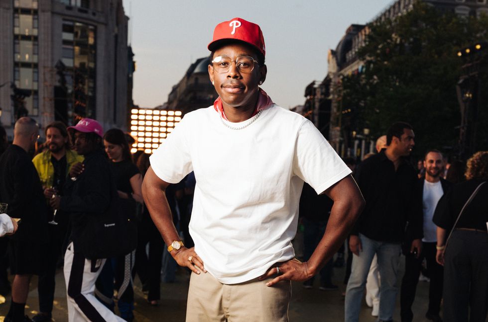 Tyler the Creator attends the Louis Vuitton Menswear Spring/Summer 2024 show as part of Paris Fashion Week on June 20, 2023, in Paris.