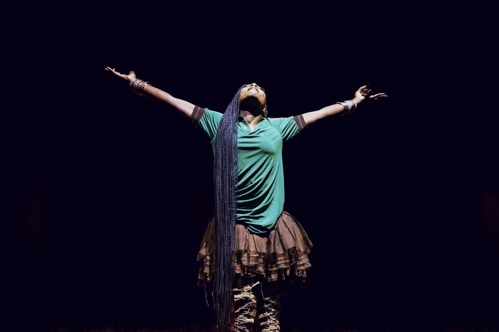 \u200bDoechii performs at Osheaga 2025 in Montreal.