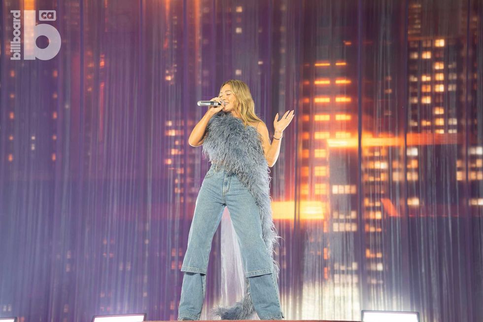 \u200bHilary Duff at RBC Amphitheatre in Toronto on Aug. 12, 2026.