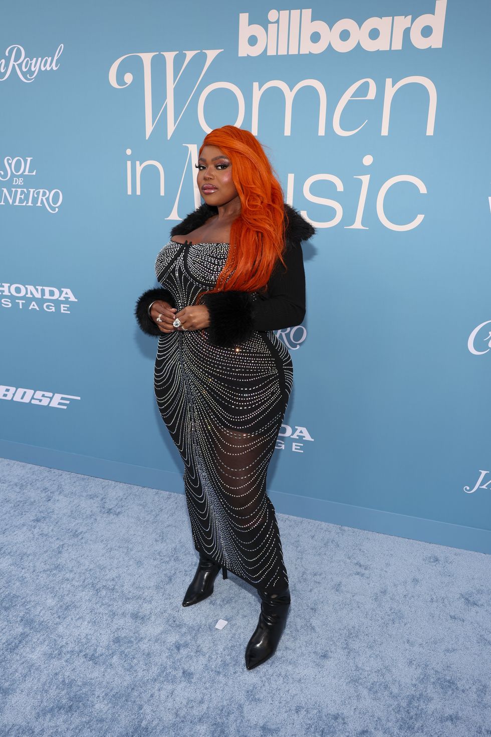 \u200bLU KALA on the Billboard Women in Music red carpet on March 29, 2025 at the YouTube Theater in Los Angeles.
