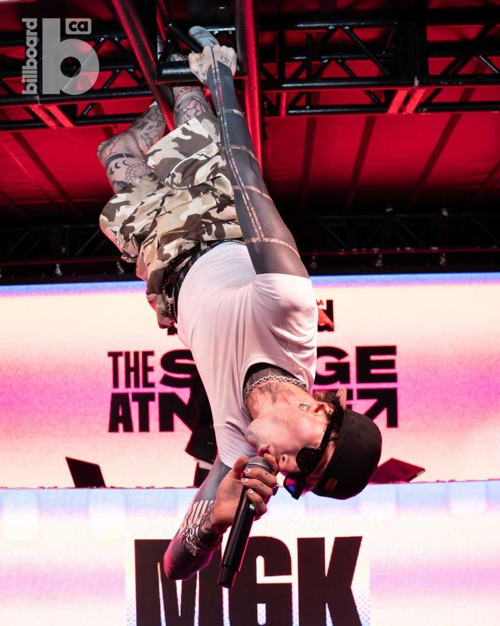 \u200bmgk performs at Billboard Canada THE STAGE at NXNE 2026 in Toronto.