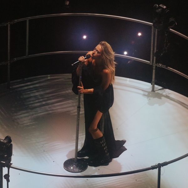 \u200bTate McRae at Rogers Arena in Vancouver on August 5, 2025.