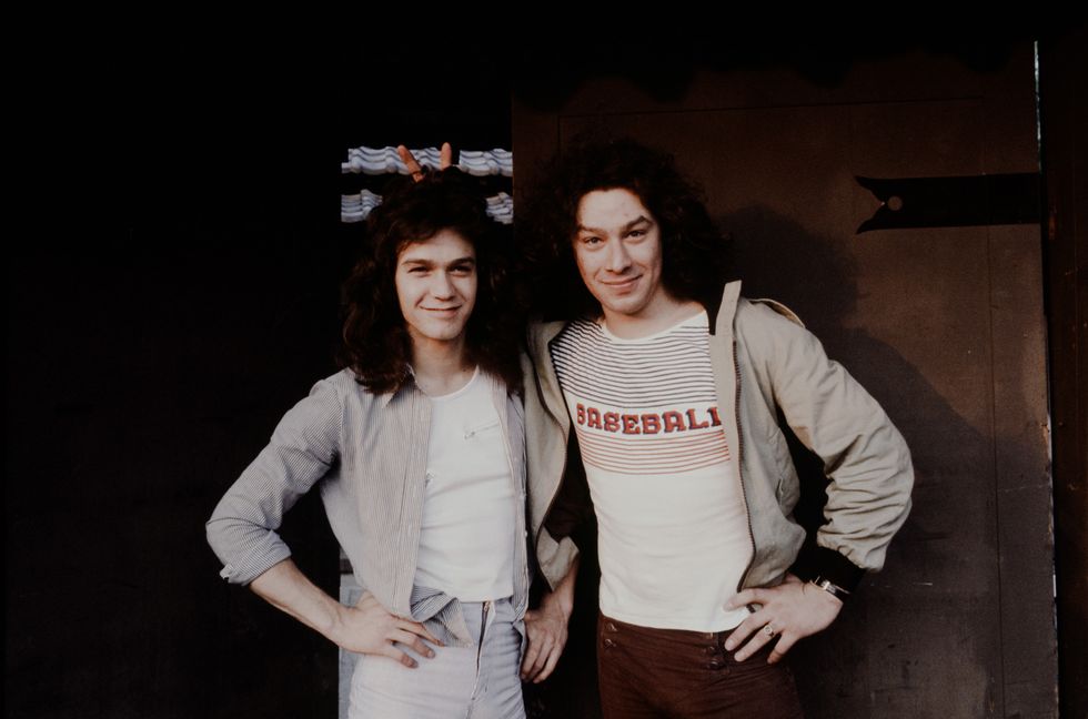 Van Halen brothers photo shoot in Tokyo, Japan, June 1978.