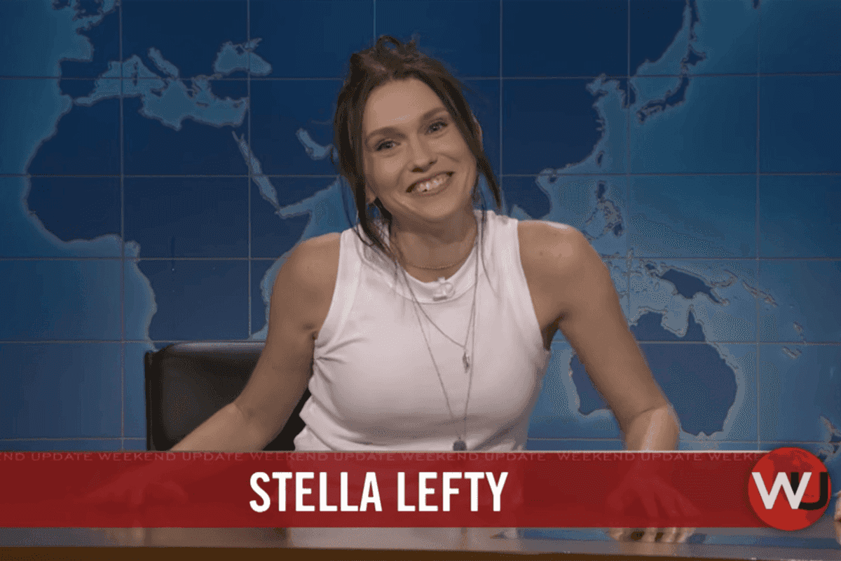Veronika Slowikowska as Stella Lefty on 'Saturday Night Live'