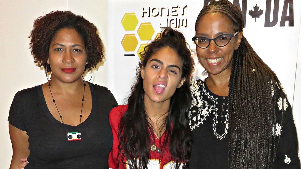 Vivian Barclay, Jessie Reyez and Ebonnie Rowe at Honey Jam.